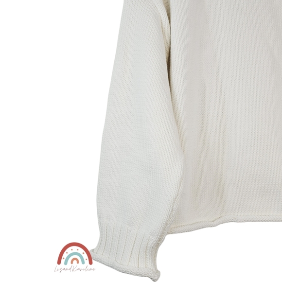 New! J. Crew 2025 Rollneck Sweater Ivory M - Picture 12 of 16